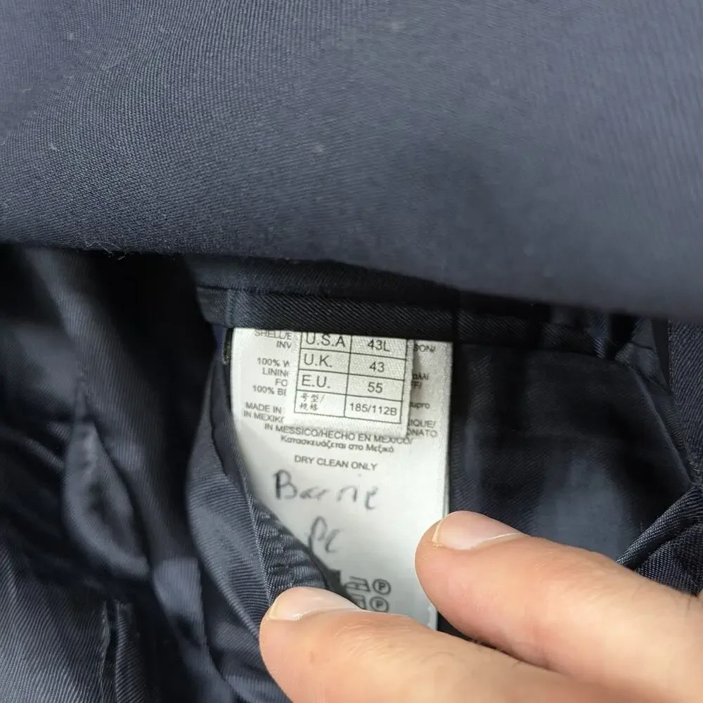 Brooks Brothers Madison Fit Navy Blazer Wool 43L